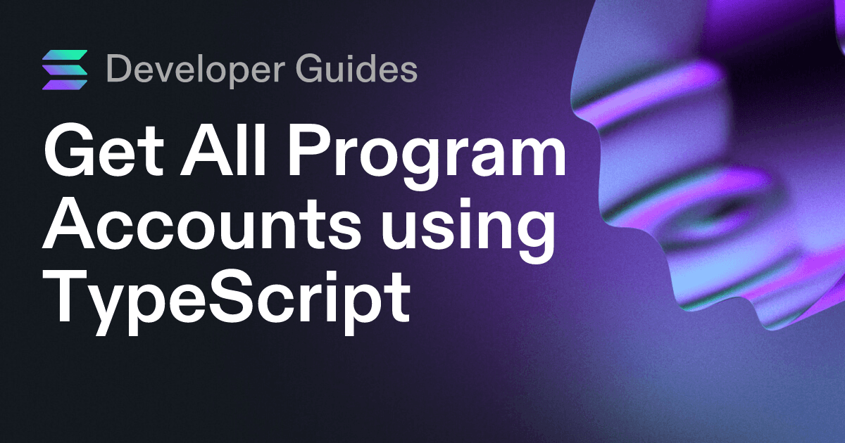 Get All Program Accounts using TypeScript