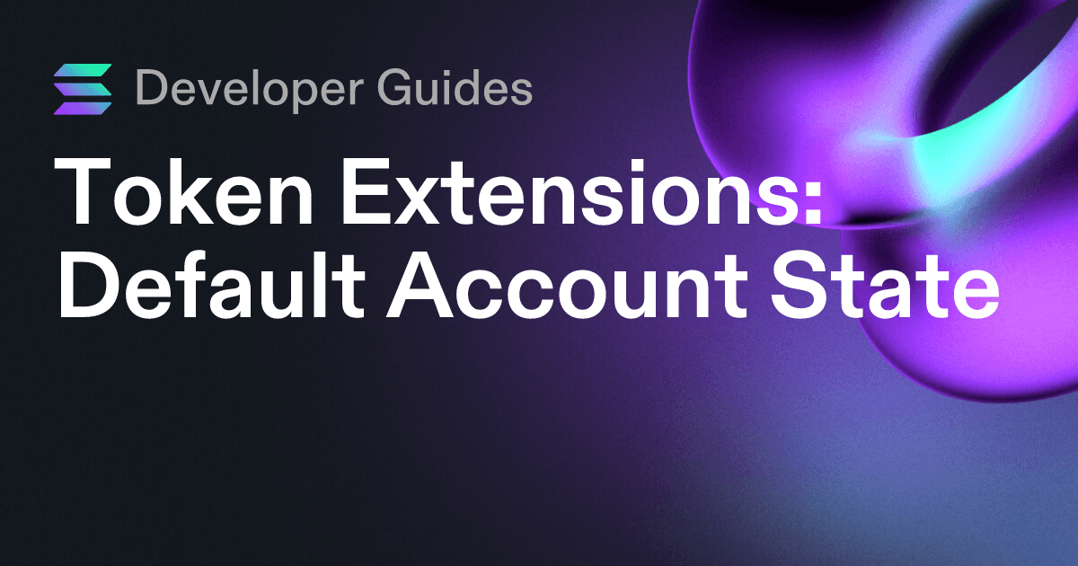 How to use the Default Account State extension